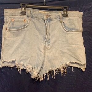 Jessica Simpson Distressed High Waisted Shorts